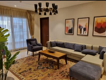 Living Room in 3 BHK Apartment at Harsha Sky High, Shaikpet – for Rent