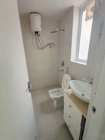 Bathroom in 3 BHK Builder Floor at Ansal Sushant Apartments, Sushant Lok I – for Rent