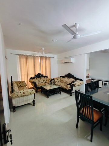 Living Room in 3 BHK Builder Floor at Ansal Sushant Apartments, Sushant Lok I – for Rent