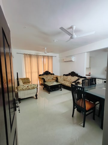 Living Room in 3 BHK Builder Floor at Ansal Sushant Apartments, Sushant Lok I – for Rent