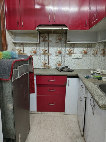 Kitchen in 1 BHK Apartment at Khirki Extension – for Rent