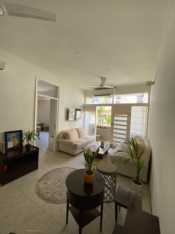 Living Room in 2.5 BHK Apartment at Greater Kailash I – for Rent