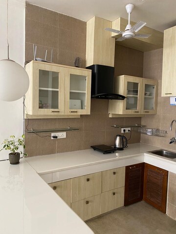 Kitchen in 2.5 BHK Apartment at Greater Kailash I – for Rent
