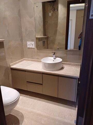 Bathroom in 3 BHK Apartment at Greater Kailash I – for Rent