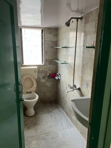 Bathroom in 1 BHK Apartment at Juhu Jivan, Juhu – for Rent