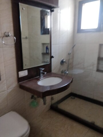 Bathroom in 3 BHK Apartment at Safdarjang Enclave – for Rent