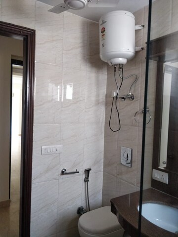 Bathroom in 3 BHK Apartment at Safdarjang Enclave – for Rent