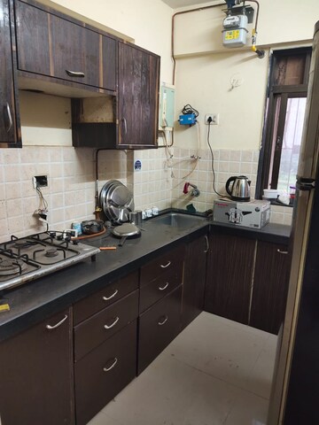 Kitchen in 1 BHK Apartment at Kavya Residency Thane, Ghodbunder Road – for Rent