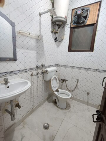 Bathroom in 2 BHK Builder Floor at Malviya Nagar – for Rent