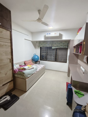 Master Bedroom in 1 BHK Apartment at Rosa Gardenia, Ghodbunder Road – for Rent