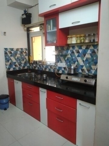 Kitchen in 1 BHK Apartment at Shri Siddhivinayak CHS Haware, Haware City – for Rent
