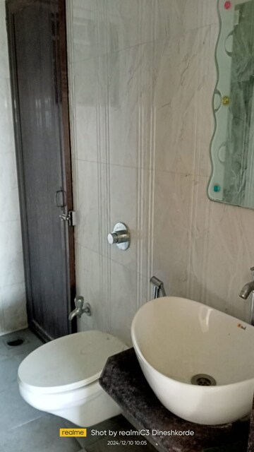 Bathroom in 1 BHK Apartment at Kavya Residency Thane, Ghodbunder Road – for Rent