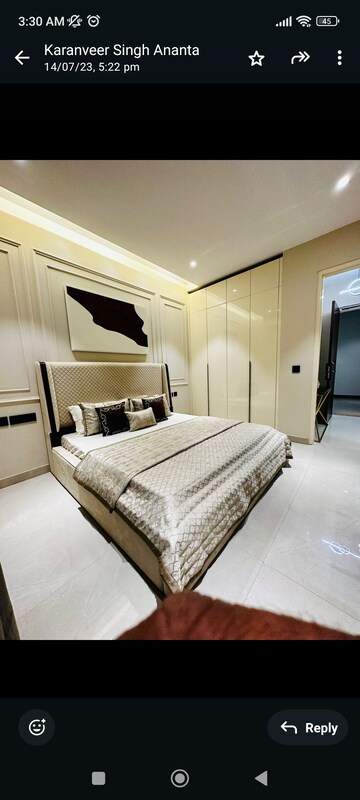 Master Bedroom in 3 BHK Apartment at The Ananta Aspire, Utrathiya – for Sale