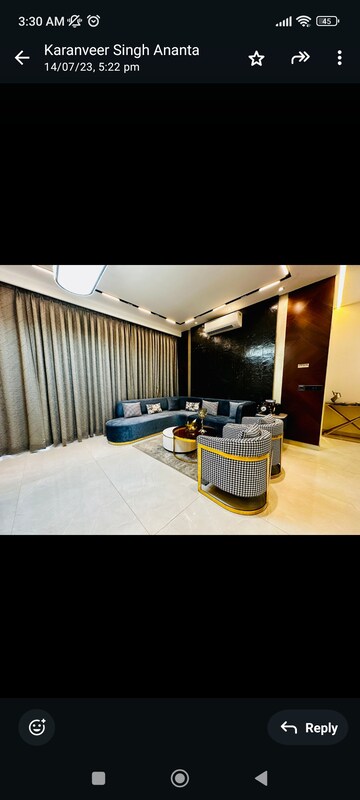 Master Bedroom in 3 BHK Apartment at The Ananta Aspire, Utrathiya – for Sale