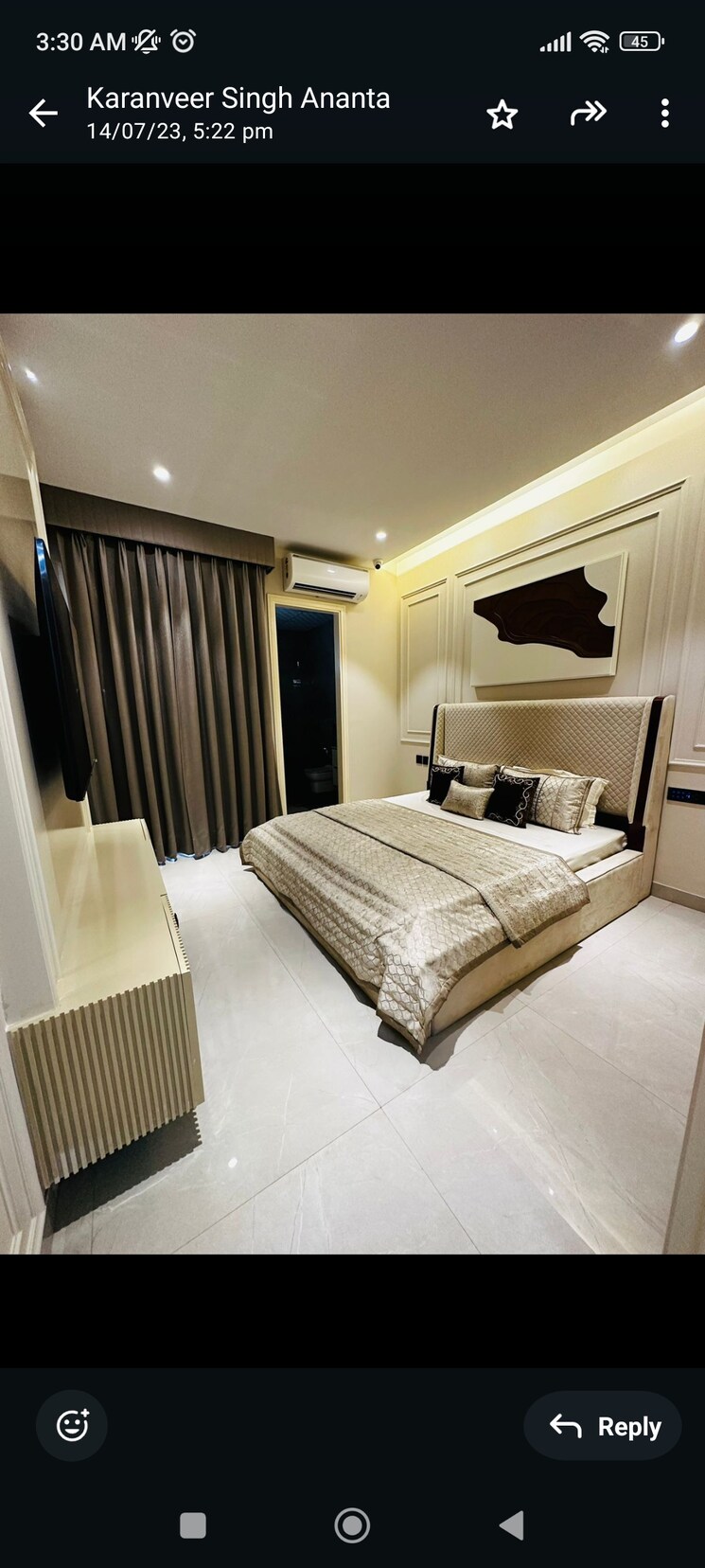 Bedroom, the-ananta-aspire 3 Bedroom 1853 Sq.Ft. Apartment In Utrathiya Zirakpur 8024639