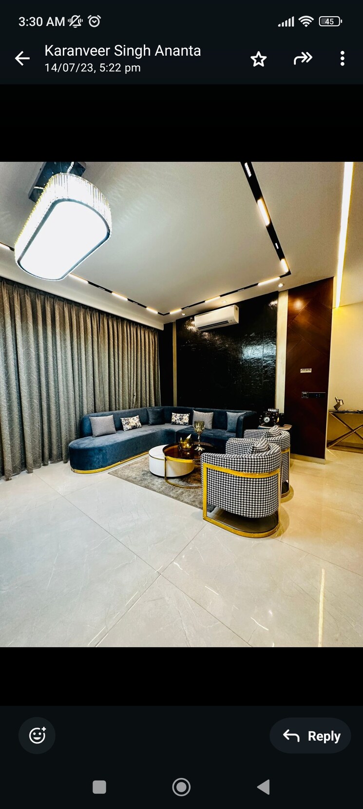 Living Room, the-ananta-aspire 3 Bedroom 1853 Sq.Ft. Apartment In Utrathiya Zirakpur 8024639