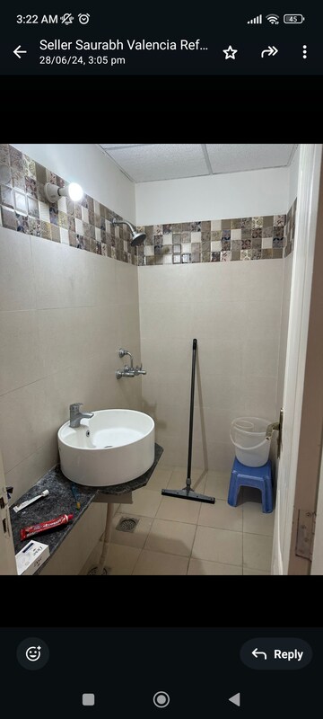 Bathroom in 3 BHK Apartment at The Ananta Aspire, Utrathiya – for Sale