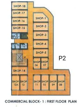 Floor Plan in  Shop at Signature Global Proxima, Sector 89 – for Sale