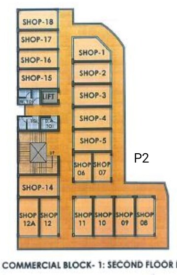 Floor Plan in  Shop at Signature Global Proxima, Sector 89 – for Sale