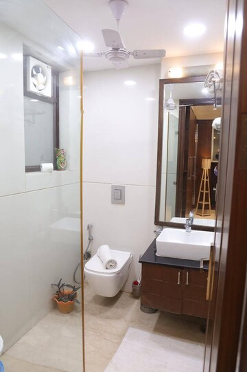 Bathroom in 3 BHK Apartment at Saket – for Rent