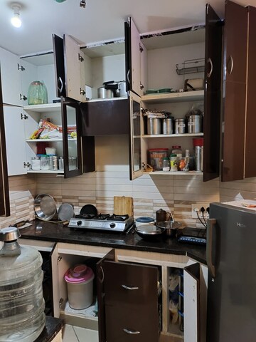 Kitchen in 2 BHK Apartment at Geotech Pristine Avenue, Sector 16c Greater Noida – for Rent