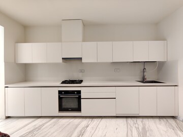 Kitchen in 3 BHK Apartment at Bhartiya Leela Residences, Thanisandra Main Road – for Rent
