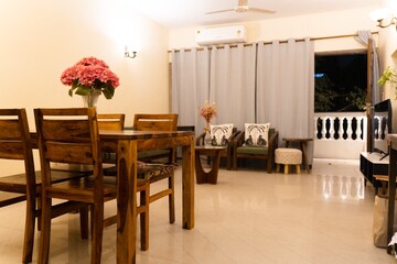 Living Room in 1 BHK Apartment at Greater Kailash ii – for Rent