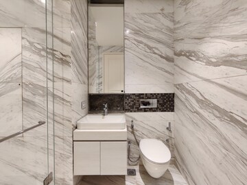 Attached Bathroom in 3 BHK Apartment at Bhartiya Leela Residences, Thanisandra Main Road – for Rent
