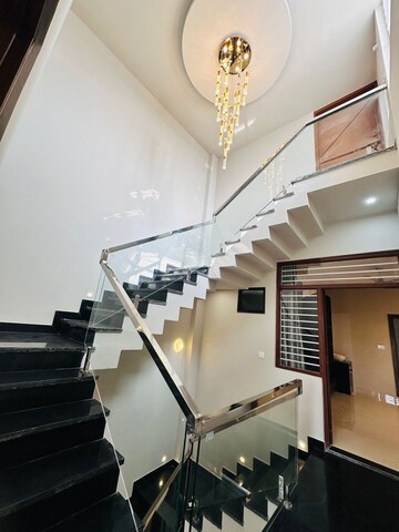 Stairs in 5 BHK Villa at Mansarovar Extension – for Sale