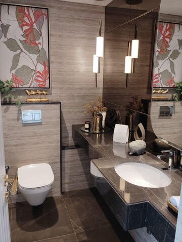 Attached Bathroom in 3 BHK Apartment at Lodha The Park, Worli – for Rent