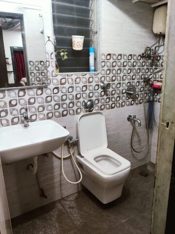 Bathroom in 2 BHK Apartment at Neelam Apartment Sector 21, Nerul – for Rent