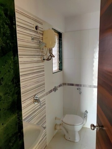 Bathroom in 1 BHK Apartment at Rosa Gardenia, Ghodbunder Road – for Rent