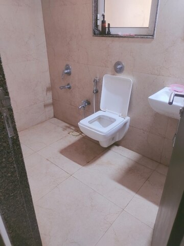 Bathroom in 1 BHK Apartment at Raunak Heights, Ghodbunder Road – for Rent