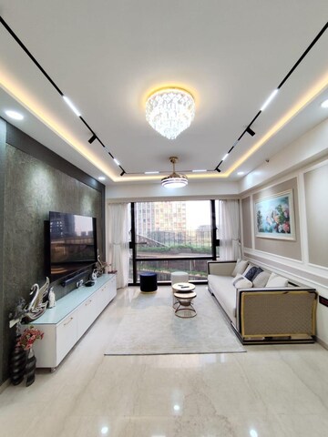 Living Room in 4 BHK Apartment at Lodha Marquise, Worli – for Rent