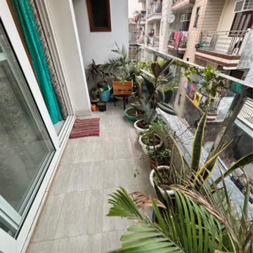 Balcony in 3 BHK Builder Floor at Malviya Nagar – for Sale