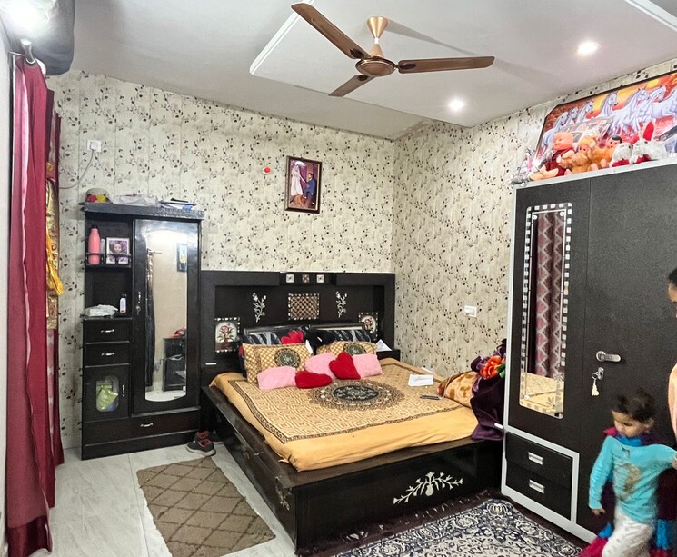 Bedroom, ms-enclave-zirakpur 3 Bedroom 1100 Sq.Ft. Builder Floor In Dhakoli Village Zirakpur 8026478