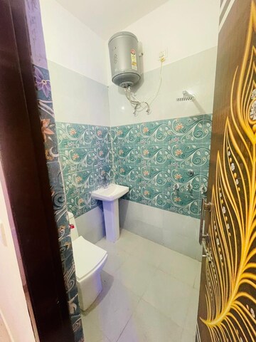 Bathroom in 2 BHK Builder Floor at Dhakoli Village – for Rent
