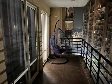 Balcony in 3 BHK Apartment at Satya The Hermitage, Sector 103 – for Rent
