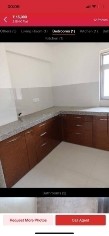 Kitchen in 1 BHK Apartment at Puranik City Reserva, Ghodbunder – for Rent