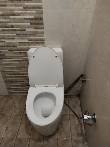 Bathroom in 1 BHK Builder Floor at Guru Nanak Enclave, Dhakoli – for Rent