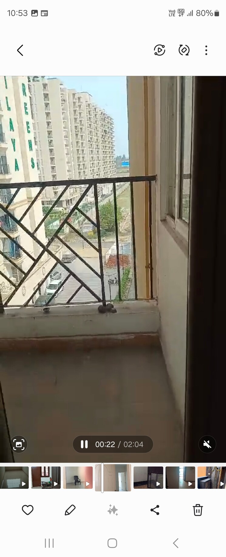 Balcony, nilaya-greens 3 Bedroom 1110 Sq.Ft. Apartment In Raj Nagar Extension Ghaziabad 8026958