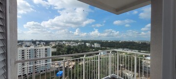 Balcony in 3.5 BHK Apartment at L&T Raintree Boulevard, Hebbal – for Rent