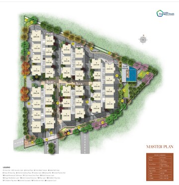 Master Plan in 3 BHK Apartment at Gothic Pentagon Clouds, Bachupally – for Sale