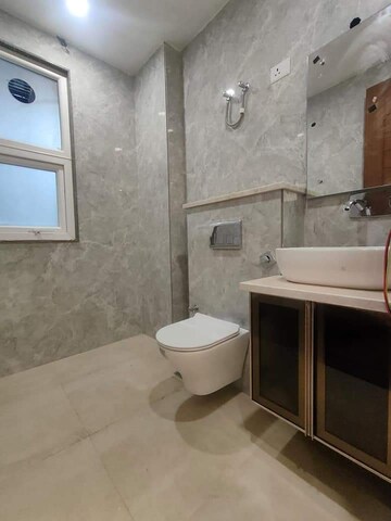 Bathroom in 2 BHK Builder Floor at Freedom Fighters Enclave – for Rent