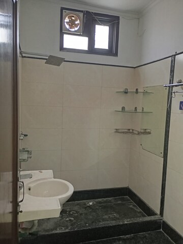 Bathroom in 3 BHK Builder Floor at Paschim Vihar – for Rent