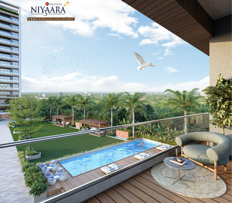 Swimming Pool, vip road vesu 3 Bedroom 2544 Sq.Ft. Apartment In Vip Road Vesu Surat 8027576
