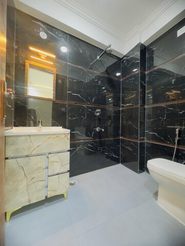 Bathroom in 2 BHK Builder Floor at Chattarpur – for Rent
