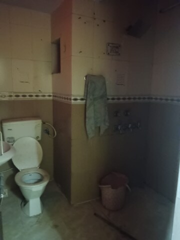 Bathroom in 3 BHK Builder Floor at Yojna Vihar – for Rent
