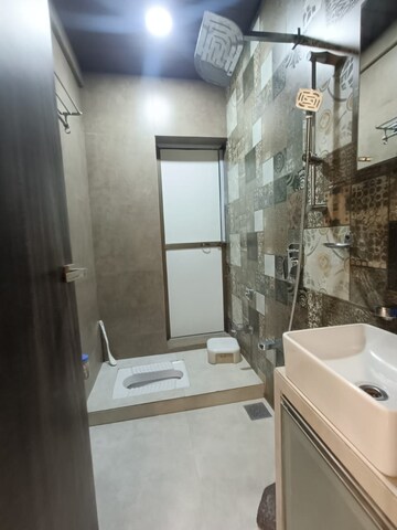 Bathroom in 2 BHK Apartment at Seawoods – for Rent