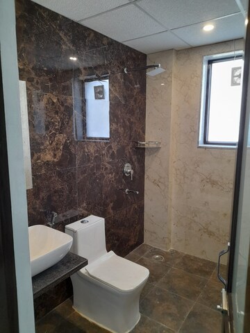 Bathroom in 3 BHK Builder Floor at Ansal Sushant Lok I, Sector 43 – for Rent